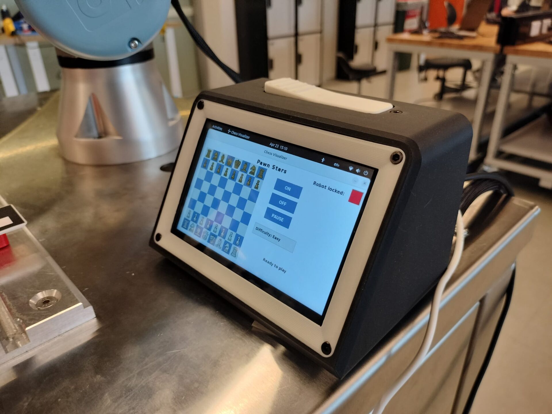 Chess clock touchscreen interface
